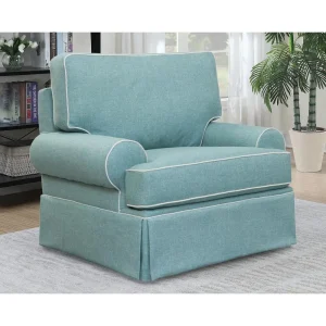 American Furniture Classics Coastal Aqua Series Upholstered Arm Chair