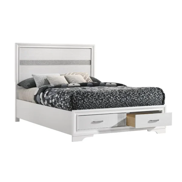 Miranda Full Storage Bed White - Image 2